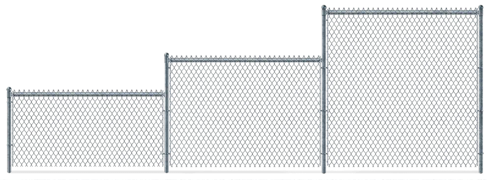 Residential Chain Link fence height options