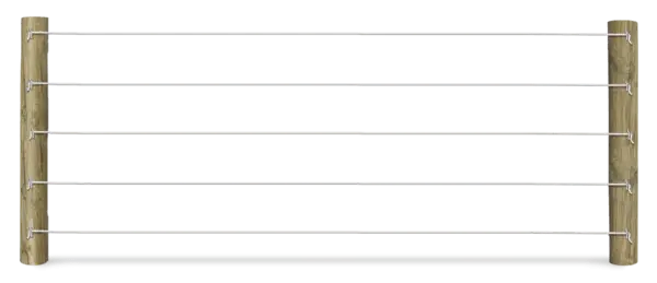 Poly coat horse and farm fence