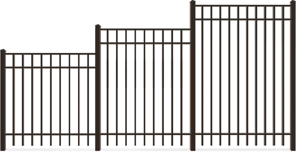 Residential Metal fence height options