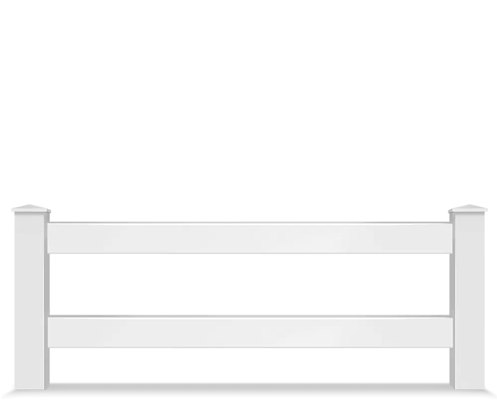 Vinyl split rail farm fence contractor