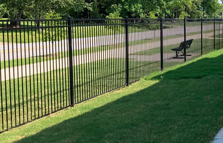 Metal fence installation