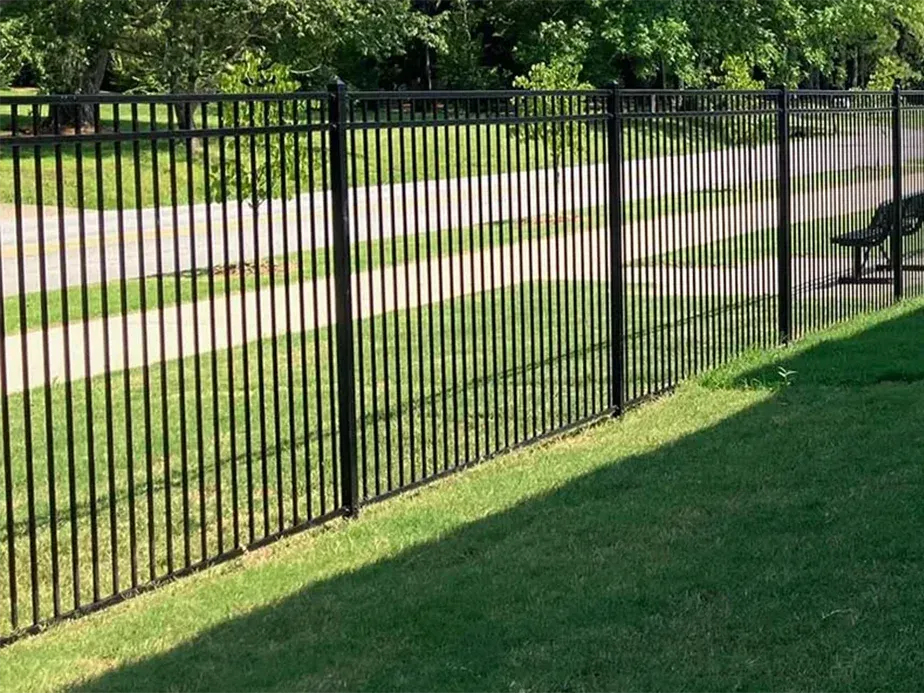 Metal fence in Fort Smith Arkansas