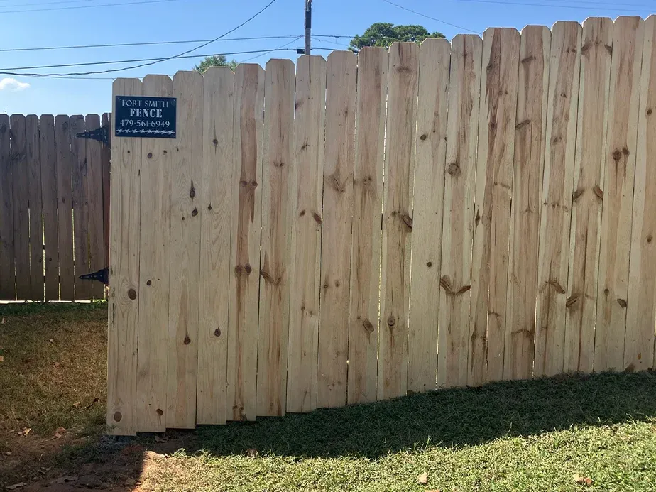 Privacy Fence Example in Fort Smith, Arkansas