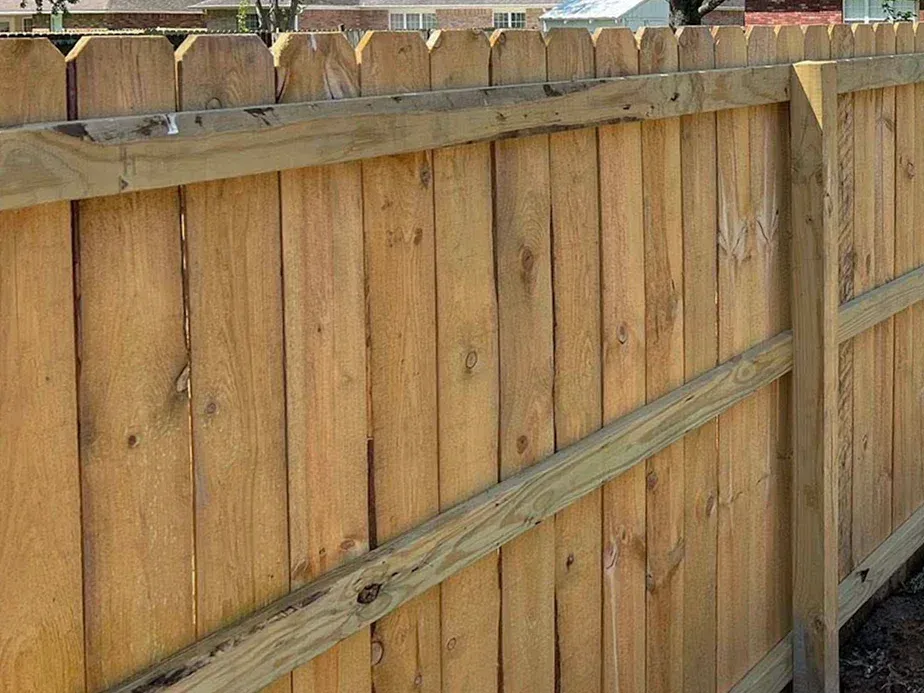 Wood fence in Fort Smith Arkansas